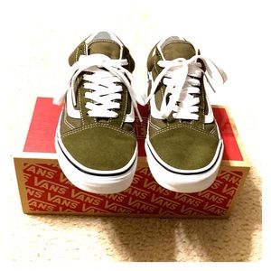 Olive Green Old Skool Vans